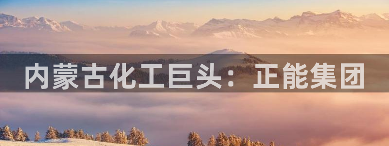 球盟会登陆入口：内蒙古化工巨头：正能集团