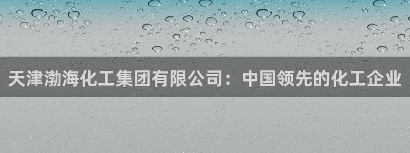 球盟会在线登录官网：天津渤海化工集团有限公司：中国领先的化工