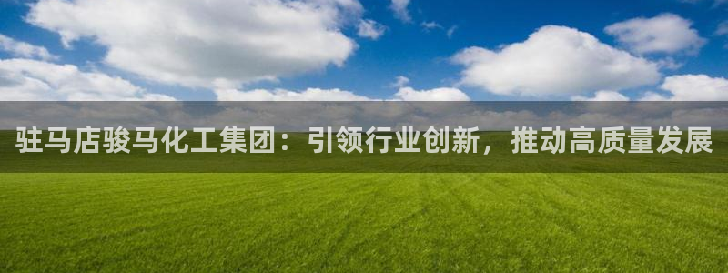 球盟会国际官网：驻马店骏马化工集团：引领行业创新，推动高质量