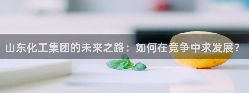 球盟会网页版：山东化工集团的未来之路：如何在竞争中求发展？