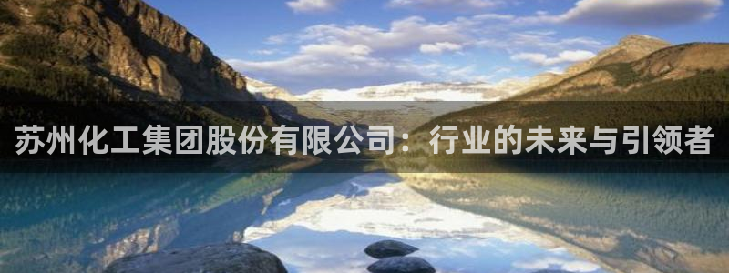 球盟会官网登录入口：苏州化工集团股份有限